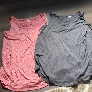 Two Old Navy Luxe Tank Tops